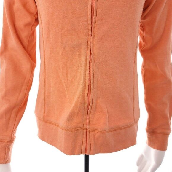 Peter Millar Womens Small Full Zip Mock Neck Long Sleeve Orange Jacket - Picture 2 of 12